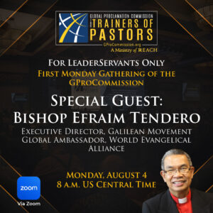 Intentional Disciple-Making with Bishop Efraim Tendero